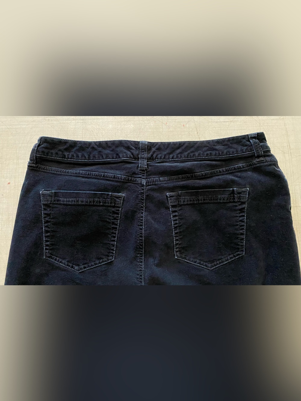 Croft & Barrow Navy Stretch Corduroy Pants - Picture 6 of 10